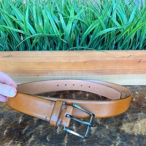 Traflagar Cameron Brown Leather Dress Belt
